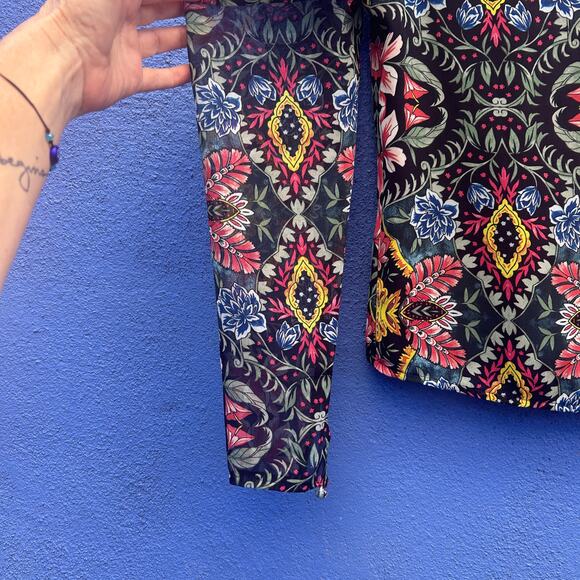 rebecca minkoff sheer poof sleeve floral top - Picture 3 of 7